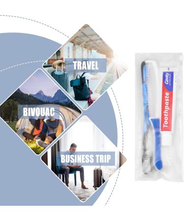 Hotel Toothbrush Set - Travel Toothbrush & Toothpaste Individually Packed for Hotels & Business Trips (25 Sets) - Buy Online on GoSupps.com