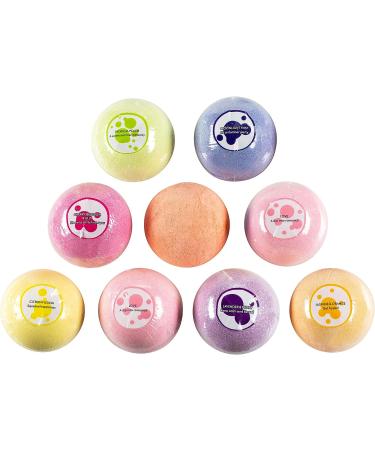 Happy Day Fizzers Aromatherapy 9-Piece Large Bath Bomb Gift Set for Women - Relaxing Home Spa Gift for Mom | Birthday & Christmas Gifts - Buy Online on GoSupps.com