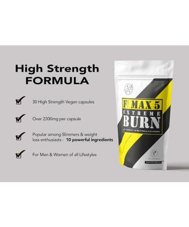 FMax5 Fat Burner Plus Raspberry Ketones Combo Capsules 60-Count - Buy Online on GoSupps.com