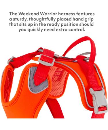 Hurtta Weekend Warrior Eco Dog Harness - Rosehip (32-39 in) | Durable Comfortable & Eco-Friendly for International Shipping - Buy Online on GoSupps.com