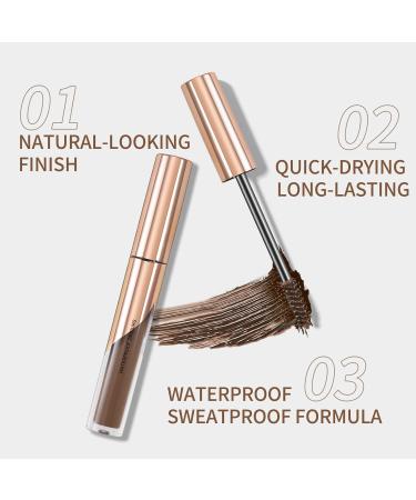Erinde Waterproof Tinted Brow Gel - Long-lasting Eyebrow Shaping Makeup Smudge & Flake Resistant Volumizing Brow Mascara in Taupe Grey 01 - Buy Online on GoSupps.com