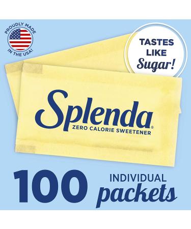 SPLENDA No Calorie Sweetener 100 Count Packets - 3.5 Ounce Single-Serve Packets - Buy Online on GoSupps.com