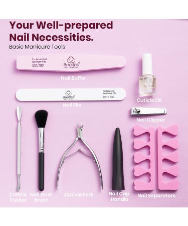 Beetles Gel Nail Polish Kit - 6 Colors with UV Light | Soak Off DIY Manicure Set - Perfect Gift for Women - Buy Online on GoSupps.com