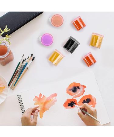 Set of 100 Mini Plastic Paint Cups with Lids - 0.85 Oz Clear Paint Storage Jars for Kids Art Crafts - Buy Online on GoSupps.com