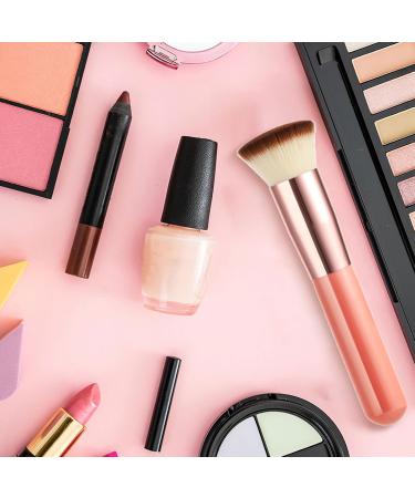 Foundation Brush for Liquid Makeup Flat Top Kabuki Foundation Brush Makeup Tools Concealer Brush Professional Makeup Brushes for Cream Powder Blush and Concealer Pink - Buy Online on GoSupps.com