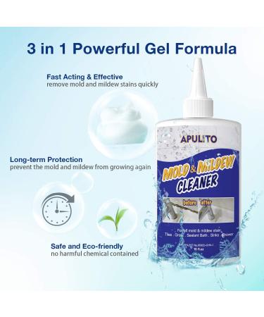 APULITO Home Mold Stain Cleaning Gel - 10 Fl Oz - Bathroom & Kitchen Mildew Cleaner - Buy Online on GoSupps.com
