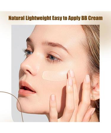 BB Cream Foundation Even Skin Tone Color Correcting Cream Moisturizing Concealer Makeup Base Full Coverage Foundation Anti-Redness Lightweight Smoothing Foundation(Natural) - Buy Online on GoSupps.com