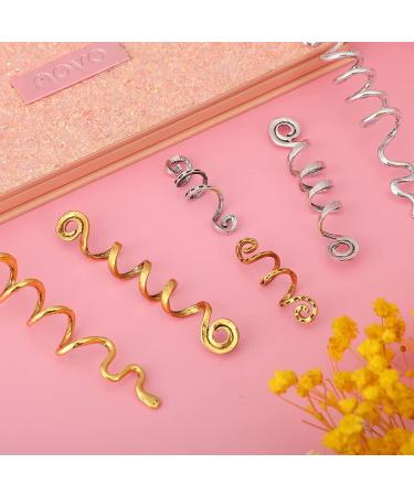 12 Pieces Celtic Hair Jewelry Set for Braids - Gold & Silver Dreadlock Accessories for Women and Girls - Buy Online on GoSupps.com