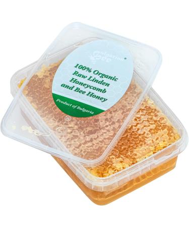 250 g Organic Raw Linden Honeycomb Natural Pure Fresh Directly from The hive Handmade Absolutely Real Product. - Buy Online on GoSupps.com