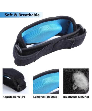 Uzita Elbow Brace 2 Pack - Tennis & Golfer's Elbow Compression Pad for Women & Men - Blue - Buy Online on GoSupps.com