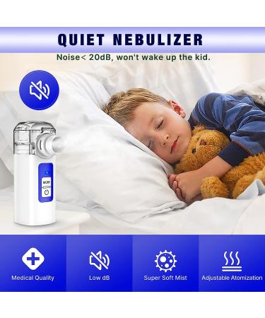 Portable Nebulizer Machine for Adults & Kids - Handheld Cool Mist Steam Inhaler for Breathing Problems - Home Office Travel Blue - Buy Online on GoSupps.com