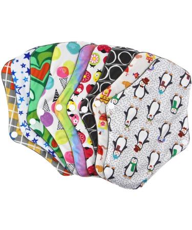 Reusable Bamboo Cotton Menstrual Wipes - Soft Hygiene Towels (10/20 Pieces) | Washable & Absorbent Feminine Care Inserts - Buy Online on GoSupps.com