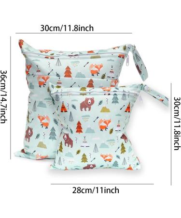 Buy Nvtrsd 2-Piece Wet Bag Set - Brown Bear for Kindergarten Diaper Travel Gym & Beach - Eco-Friendly and Versatile Laundry Bag - Buy Online on GoSupps.com