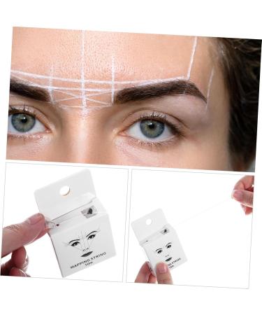 WOONEKY 1 set string Thread Drawing with Line Supply Precise Eyebrow Wooden Marking Beauty Sticks Mapping - Buy Online on GoSupps.com