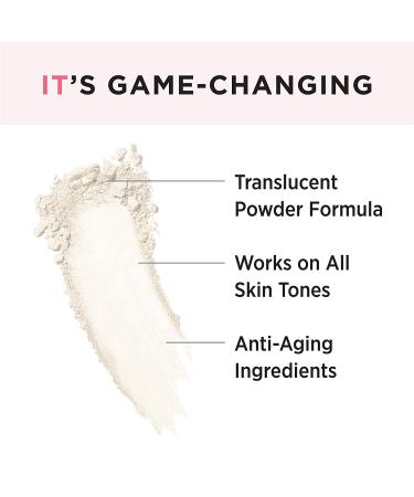 IT Cosmetics Bye Bye Pores - Poreless Finish Airbrush Powder | Universal Translucent Shade with Anti-Aging Peptides, Silk, Collagen, and Antioxidants - 0.23 oz - Buy Online on GoSupps.com