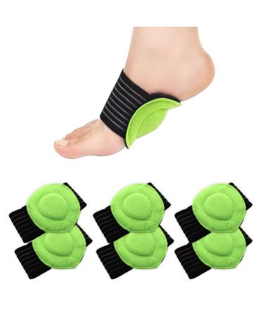 3 Pairs Arch Support Brace Plantar Fasciitis Foot Relief Cushions for Men Compression Fasciitis Cushioned Support Sleeves for Women for Flat Feet Heel Fatigue& Achy Feet Problems