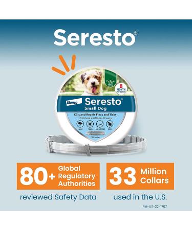 Seresto Flea and Tick Collar for Small Dogs (Up to 18 lbs) | 8-Month Protection | 1 Pack - Buy Online on GoSupps.com