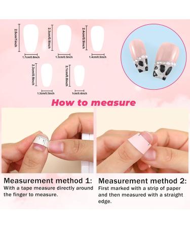 Sethexy French Long Coffin False Nails - Handmade Strass Pearl Glossy Leopard Print Nails | Salon Quality Press-On Acrylic Glitter Nail Art for Women & Girls - Buy Online on GoSupps.com