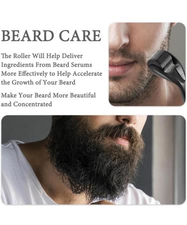Beard Roller 0.5mm - Derma Roller for Beard Growth & Skin Care | Micro Needle Roller for Men & Women - Buy Online on GoSupps.com
