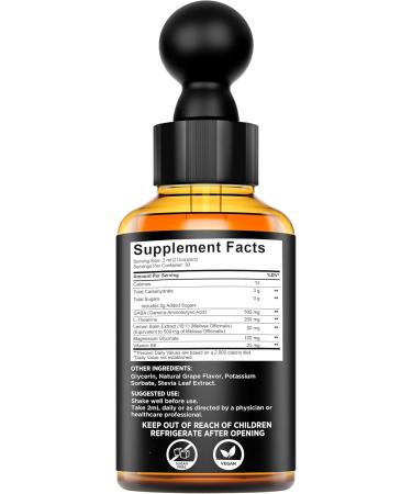 KEY ELEMENTS Liquid GABA with L Theanine Supplement | GABA 500mg and L-Theanine 200mg with Lemon Balm Extract and Magnesium with Vitamin B6 - Buy Online on GoSupps.com