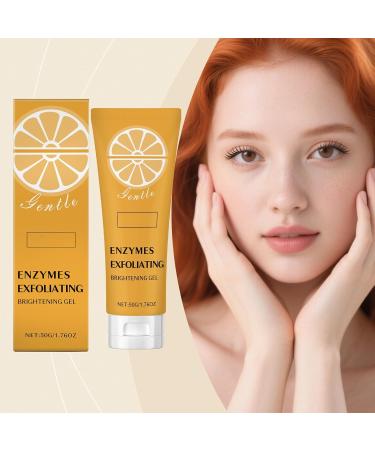 Lot de 2 gels exfoliants l'enzyme orange pour le visage exfoliant pour le corps exfoliant pour le visage convient pour hommes et femmes - Buy Online on GoSupps.com