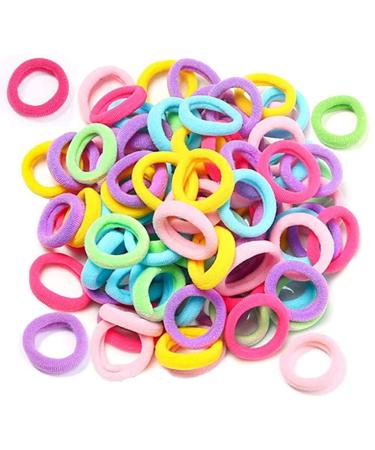 Rpanle 100 pieces hair tie girl multicolor hair rubber tapes hair bands elastic hairdress hair rope horse tail hair band set for baby children (2.5cm*6mm) spring - Buy Online on GoSupps.com