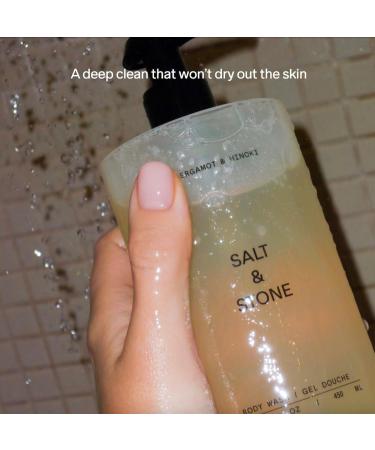 Salt & Stone Black Rose & Oud Body Wash | Hydrating Gel Cleanser | Clean Nourish & Soften Skin | Made with Niacinamide & Hyaluronic Acid | Free From Parabens Sulfates & Pthalates (15.2 oz) Black Rose & Oud - 15.2 Fl Oz - Buy Online on GoSupps.com