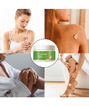 Coconut Body Butter 140g Coconut Cream Body Butter Tropical Body Butter Hydrating and Refreshing Body Moisturizer Luxurious Coconut Body Balm for Women Restores Skin's Moisture Barrier - Buy Online on GoSupps.com