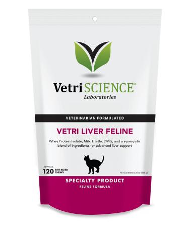 VetriScience Laboratories - Vetri-Liver Feline, 120 Bite-Sized Chews