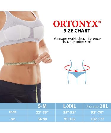 ORTONYX Abdominal Binder for Men and Women - Postpartum & Post-surgery Support Belt - Black (L/XXL) - Buy Online on GoSupps.com