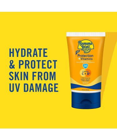 Banana Boat Vitamin C & B3 Sunscreen Lotion SPF 30 - Moisturizing 4.5 oz | Vitamin C & B3 Enriched Sun Protection - Buy Online on GoSupps.com