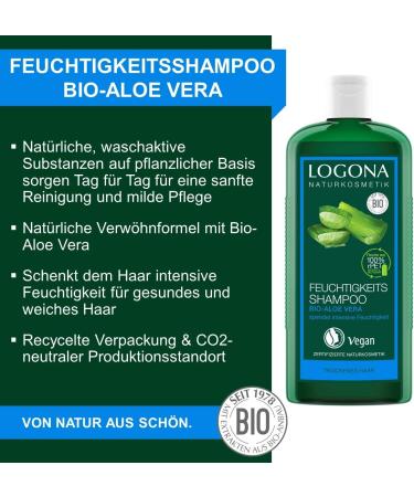 Logona: Feuchtigkeits-Shampoo (250 ml) - Buy Online on GoSupps.com