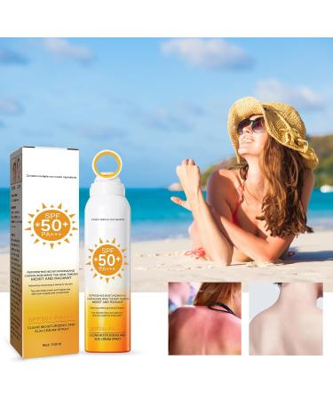 Mikabila (04)150ml Sunscreen SPF 50 Sunscreen for Face and Body Moisturizing Sun Cream for Sensitive Skin UVA&UVB Protection Daily Hydrating Sunscreen Sun Protect & Moisture Sun Cream - Buy Online on GoSupps.com