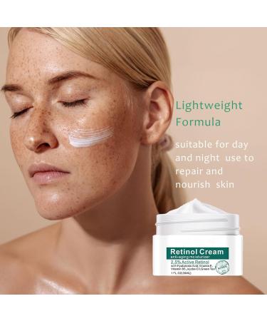 2.5% Active Retinol Cream for Face Wrinkle Cream for Women with Hyaluronic Acid Anti-Wrinkle Day and Night Cream for Women Anti Aging Face Creams for Women & Men All Skin Types - Buy Online on GoSupps.com