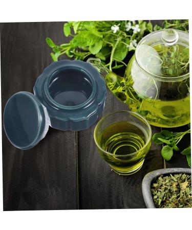 ORFOFE Small Jar Cream Container Blusher Pots Lip Sample Jars Mini Lip Cream Jar Cosmetic Cream Jar Ceramic Cream Jars Makeup Cream Jar Sample Storage Containers Ceramics Travel Biscuit Dark Green 4.7X4.7cm - Buy Online on GoSupps.com