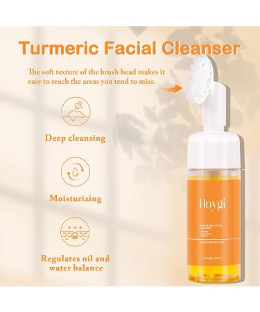 Turmeric Facial Cleanser - Foaming Face Wash & Moisturizer | 6.56 oz | Natural Boost for Radiant Skin - Buy Online on GoSupps.com