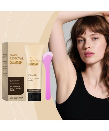  Huxibai Facial Hair Removal Cream | Women's Body Hair Removal with Razor | Gentle Treatment for Smooth Skin on Intimate Areas Arms Underarms Face and Legs - Buy Online on GoSupps.com