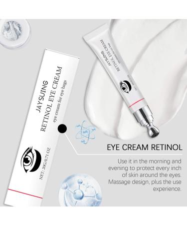 Eye Cream with Massage Roller Ball Hyaluronic Acid & Retinol Eye Serum for Dark Circles Puffiness & Bags Reduces Wrinkles Boosts Elasticity 0.51oz (#2) - Buy Online on GoSupps.com