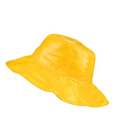 Toutacoo, Wide-Brimmed Vinyl Rain Hat 02-yellow/L