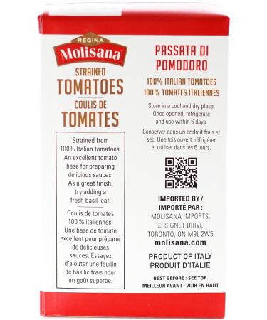 Regina Molisana Passata di Pomodoro Strained Tomatoes Tetra 500 ml Red - Buy Online on GoSupps.com