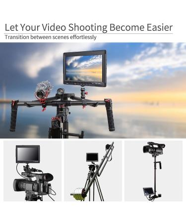 FEELWORLD FW759 7 Inch DSLR Camera Field Monitor - HD Video Assist with Sunshade - 1280x800 IPS Display - 4K HDMI - 1080p Resolution - Buy Online on GoSupps.com