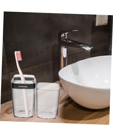 Amosfun Transparent Toothbrush Storage Box | Travel Toothpaste Carrier & Bathing Room Cup | Removable Baby Bathing Eyes Suitcase - Durable ABS - Buy Online on GoSupps.com