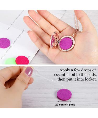 Buy Hicarer Essential Oil Necklace Diffuser | Aromatherapy Pendant with 14 Refill Pads | International Shipping Available - Buy Online on GoSupps.com