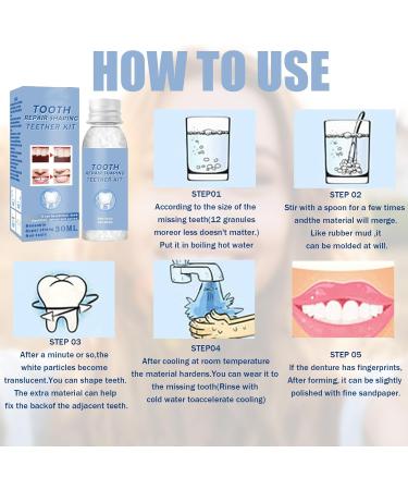 Temporary Dentures & Dental Repair Kit | Provisional & Adhesive Fake Teeth for DIY Tooth Repair - Buy Online on GoSupps.com