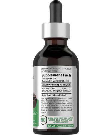 Horb ach FoTi Herb Liquid Root Extract | 2 fl oz | He Shou Wu | Super Concentrated | Vegetarian | Alcohol Free | Non-GMO Gluten Free - Buy Online on GoSupps.com