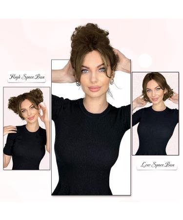 RUWISS 100% Real Hair Pick & Scrunchies - Chocolate Light Brown | Women's Hair Tools - Buy Online on GoSupps.com