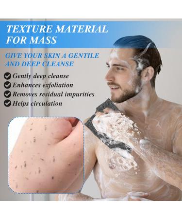 Double-Sided Exfoliating Back Scrubber with Handles for Deep Cleansing - Men and Women - Buy Online on GoSupps.com