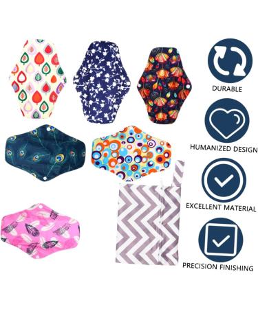 HEALVIAN 12 STK Bamboo Storage Bags for Women's Bandages & Menstrual Pads | Washable & Durable Carbon Fiber Design - Buy Online on GoSupps.com