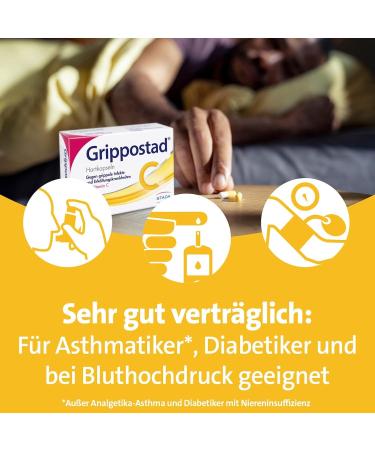 Grippostad C Flu Capsules - Paracetamol Vitamin C & Caffeine | 3x24 Hard Capsules for Cold Relief - Fast International Shipping - Buy Online on GoSupps.com