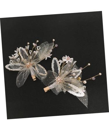 FRCOLOR Pearl Hair Clips rhinestone barrettes wedding hair clips bridal headpiece hair barrettes rhinestone hair clips bride headpiece hair ornaments for bride Korean bridesmaid - Buy Online on GoSupps.com